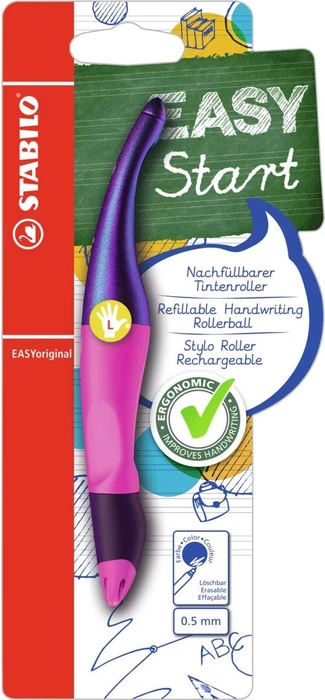 STABILO EASYoriginal Tintenroller (Mine) holographic violett/pink, Linkshänder, Blister