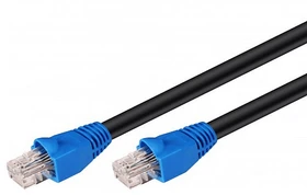 MicroConnect Outdoor-Patchkabel, Cat6, U/UTP, RJ-45/RJ-45, 10m, schwarz