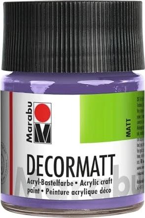 Marabu Decormatt Acryl Acrylfarbe, lavendel, 50ml