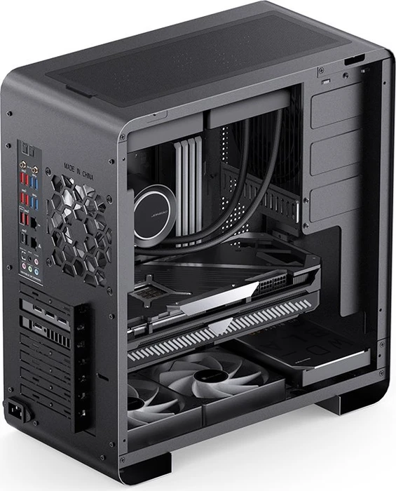 Jonsbo U4 Pro, schwarz, Glasfenster