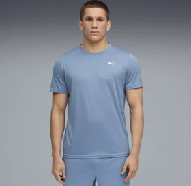 Puma Train All Day Essentials Poly Texture T-Shirt kurzarm cool blue (Herren)