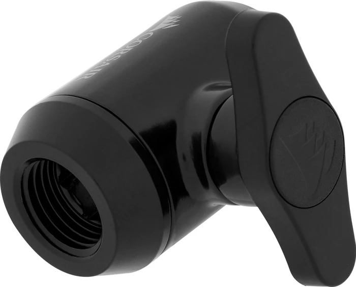 Corsair Hydro X Series XF, Ball Valve Absperrhahn G1/4", schwarz