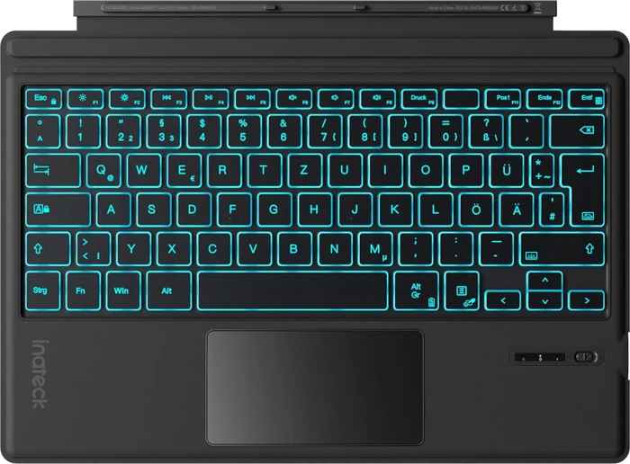 Inateck Bluetooth-Tastatur-Hülle für Surface Pro 7/7+/6/5/4, schwarz, DE