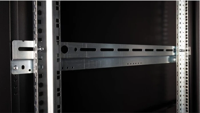 Roline / Secomp Pro Serie 19" Serverschrank 42HE, montiert, Glastür, IP20, RAL 9005, 1000mm tief