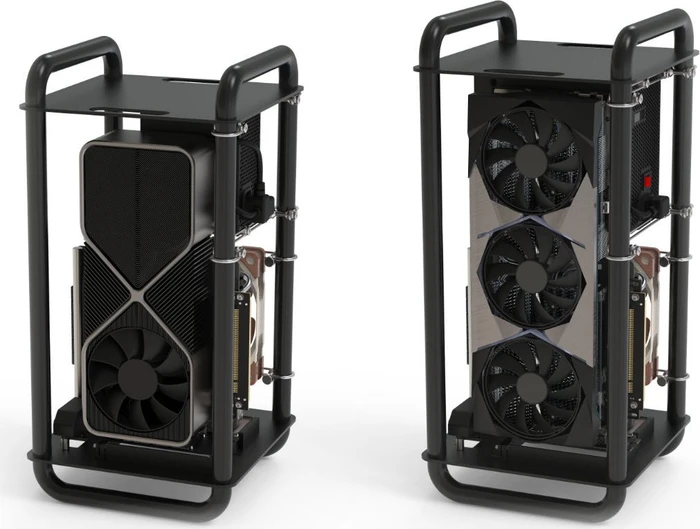 Streacom DA6 Open Frame, schwarz, Mini-ITX