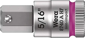 Wera 8740 A HF Zyklop Innensechskant Steckschlüssel 1/4" zöllig, 5/16"x28mm