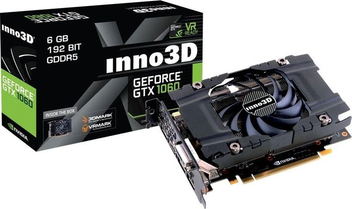 INNO3D GeForce GTX 1060 Compact X1, 6GB GDDR5, DVI, HDMI, 3x DP