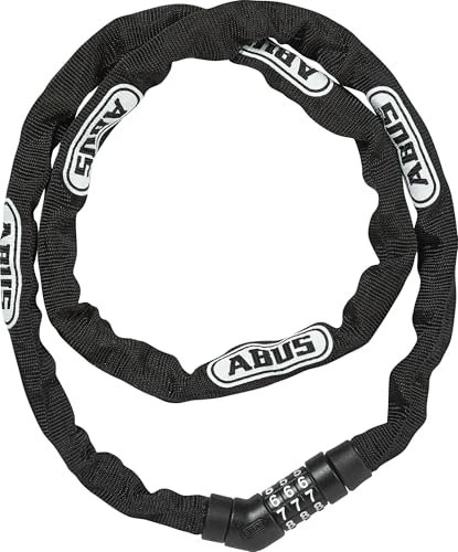 ABUS Steel-O-Chain 4804C Kettenschloss, Zahlenkombination schwarz