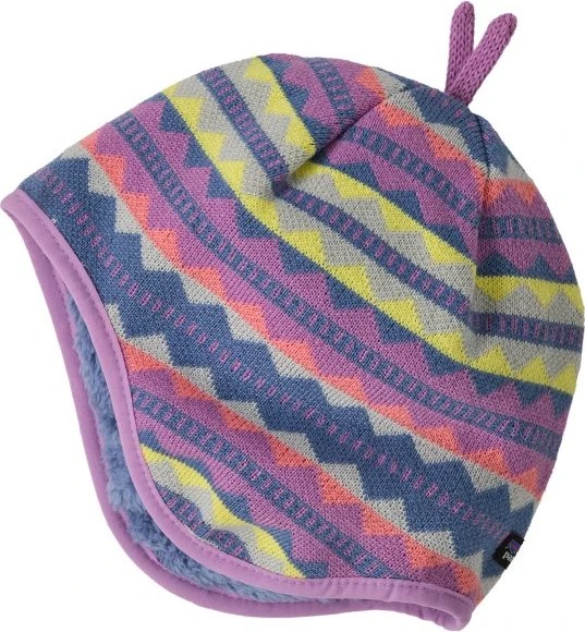 Patagonia Baby Reversible Mütze diamond stripe: brisk purple (Junior)