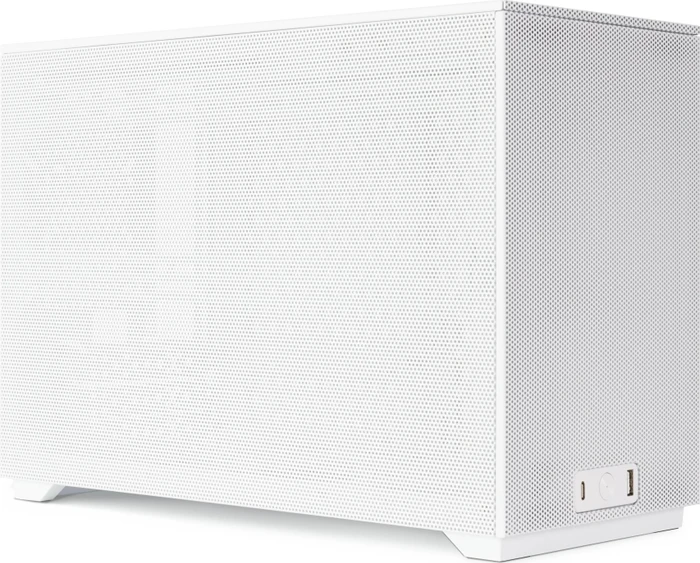 SSUPD Meshroom D, weiß, Variant B, 1x USB-C 3.2, 1x USB-A 3.0, Mini-ITX