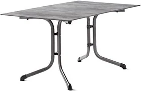 Sieger Boulevard Polytec Klapptisch 140x90cm eisengrau/beton hell