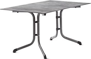 Sieger Boulevard Polytec Klapptisch 140x90cm eisengrau/beton hell