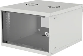 Intellinet Wandschrank 6HE, Sicherheitsglastür, IP2X, hellgrau, 400mm tief