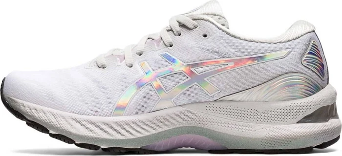 Asics Gel-Nimbus 23 Platinum glacier grey/white (Damen)