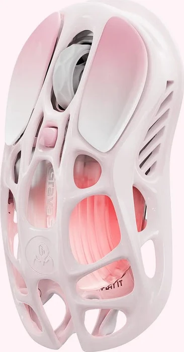 GravaStar Mercury M1 Pro Wireless Gaming Mouse, Special Edition Sakura Pink, USB/Bluetooth