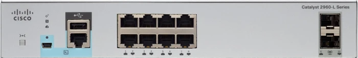 Cisco Catalyst 2960-L LAN Lite Desktop Gigabit Managed Switch, 8x RJ-45, 2x SFP