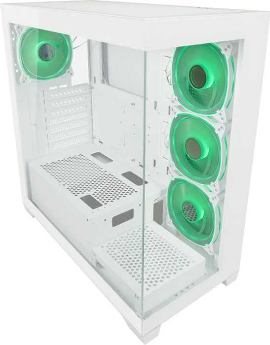 LC-Power Gaming 715W Seamless_Pale_X, weiß, Glasfenster