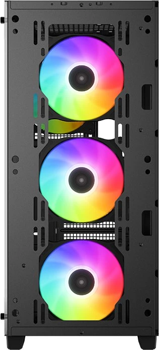 DeepCool CC560 ARGB, schwarz, Glasfenster