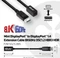Club 3D DisplayPort/Mini DisplayPort 1.4 Verlängerungskabel 8K60Hz DSC1.2 HBR3 HDR schwarz, 1m Vorschaubild