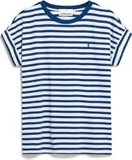 Armedangels Idaara Stripes T-Shirt kurzarm white/lapis blue (Damen)