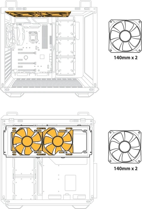 ASUS TUF Gaming GT502 Plus Black, Glasfenster