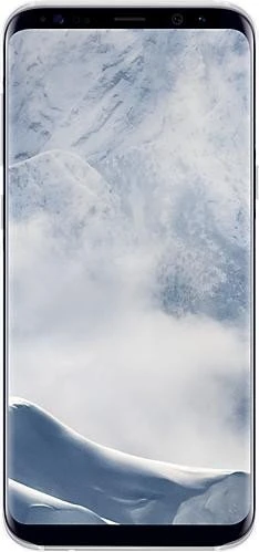 Samsung Clear Cover für Galaxy S8+ silber