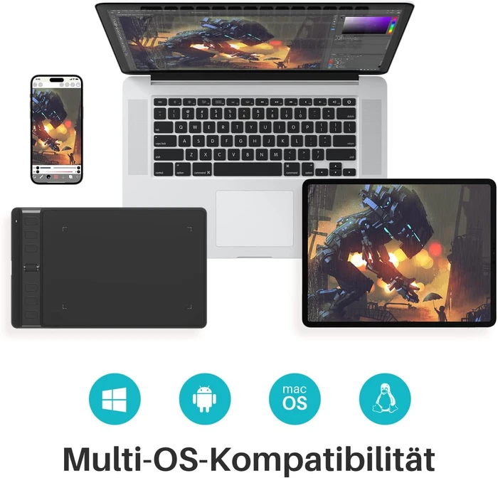 Huion Inspiroy 2 S H641P, Black