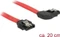 DeLOCK SATA 6Gb/s Kabel rot 0.2m, rechts gewinkelt Vorschaubild
