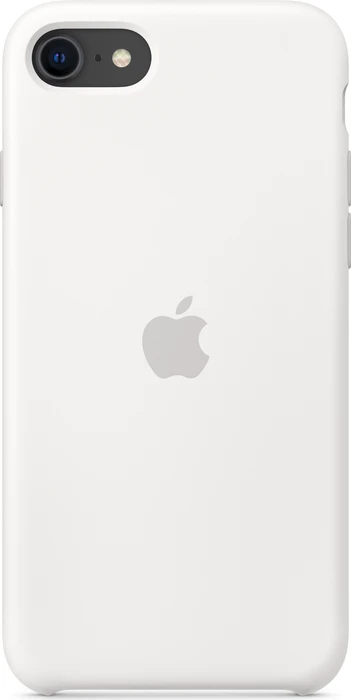 Apple Silikon Case für iPhone SE (2020) weiß