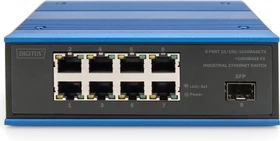 Digitus DN-65 Industrial Railmount Gigabit Switch, 8x RJ-45, 1x SFP (DN-651136)