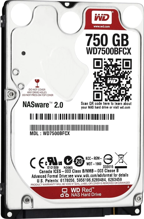 Western Digital WD Red 750GB, 24/7, 512e / 2.5" / SATA 6Gb/s