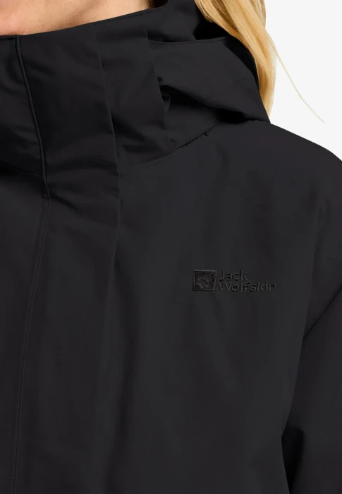 Jack Wolfskin Baylight 3in1 Funktionsmantel schwarz (Damen)