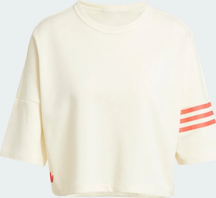 adidas Neuclassics T-Shirt kurzarm cream white/real coral (Damen)