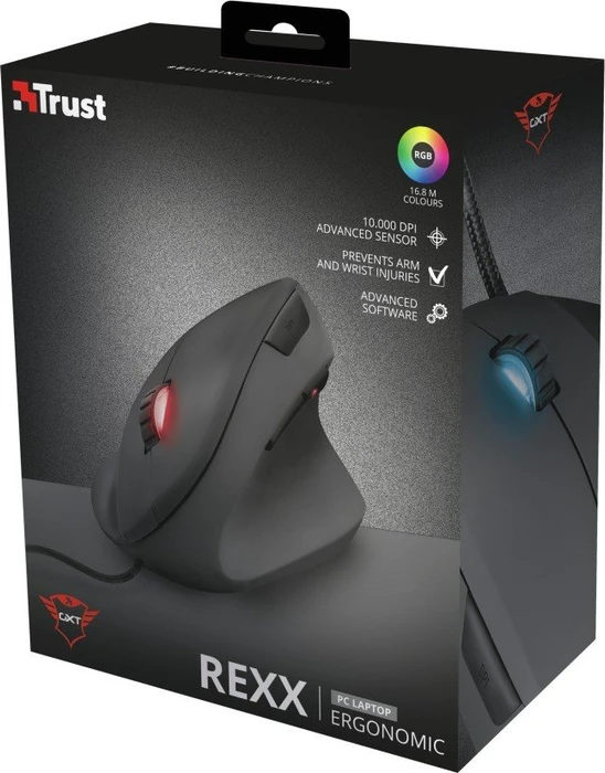 Trust Gaming GXT 144 Rexx Vertical Gaming Mouse, USB
