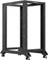 Lanberg Open Rack Series 19" Open Frame Rack 22HE, 4-Pfosten, mit Rollen, Flat Pack, tiefenverstellbar, 550-790mm, RAL 9004, 1000mm tief Vorschaubild