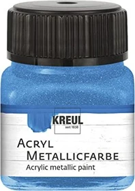 Kreul Acryl Metallicfarbe, blau, 20ml