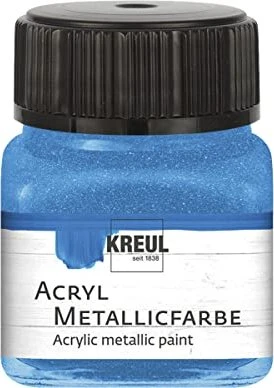 Kreul Acryl Metallicfarbe, blau, 20ml