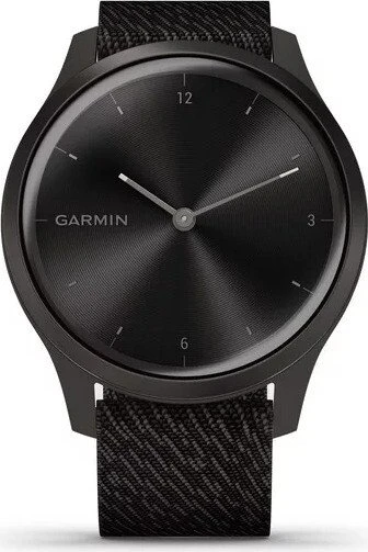 Garmin vivomove Style Aktivitäts-Tracker black pepper woven/graphite