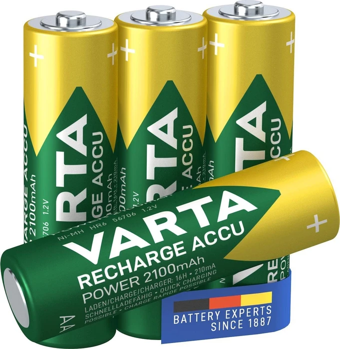 Varta Recharge Accu Power Mignon AA NiMH 2100mAh, 4er-Pack