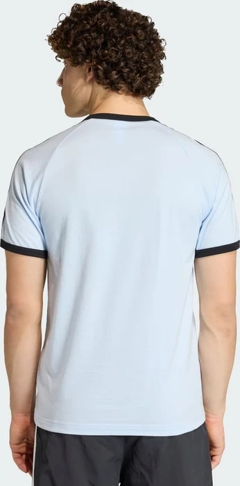 adidas 3-Streifen T-Shirt kurzarm crystal sky (Herren)