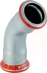 Geberit Mapress C-Stahl Bogen 45° d=18mm L=37mm Z=17mm