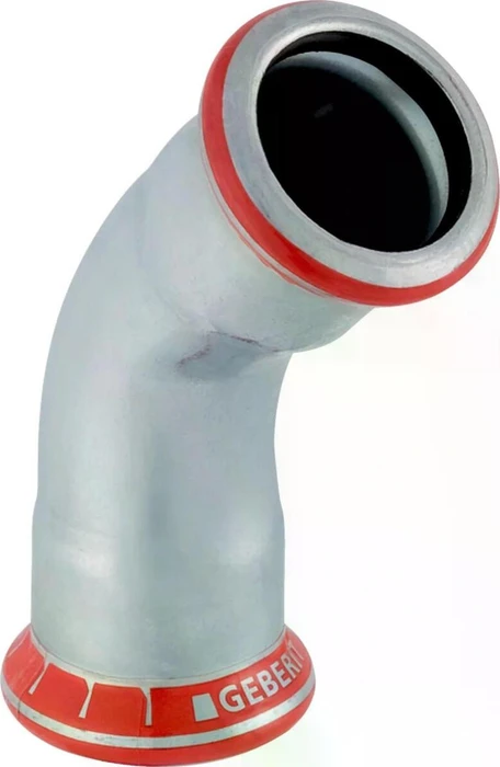 Geberit Mapress C-Stahl Bogen 45° d=18mm L=37mm Z=17mm