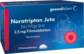 Alliance Gesund Leben Naratriptan Juta bei Migräne 2.5mg Filmtabletten, 2 Stück