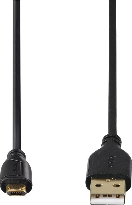 Hama USB 2.0 Kabel USB-A [Stecker] auf USB Micro-B [Stecker], 0.75m