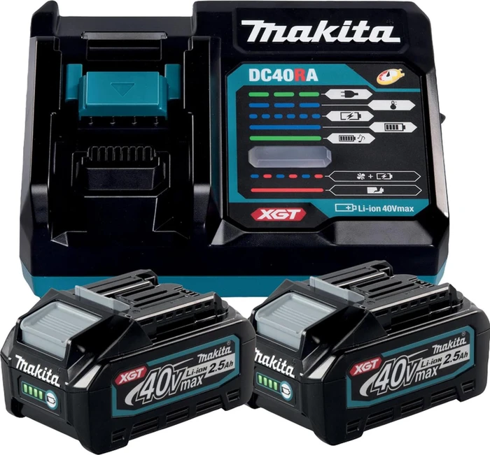 Makita Powersource-Kit Starterset 40V, 2.5Ah, Li-Ionen, 2 Akkus [5.0Ah] [200Wh]