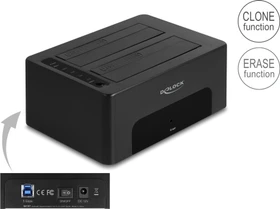 DeLOCK USB Dual Docking Station, SATA 6Gb/s, USB-B 3.0 [Buchse] (64187)