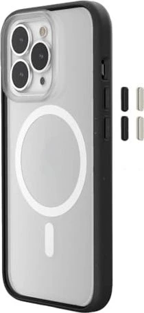 Woodcessories Clear Case MagSafe für Apple iPhone 15 Pro Max schwarz/klar