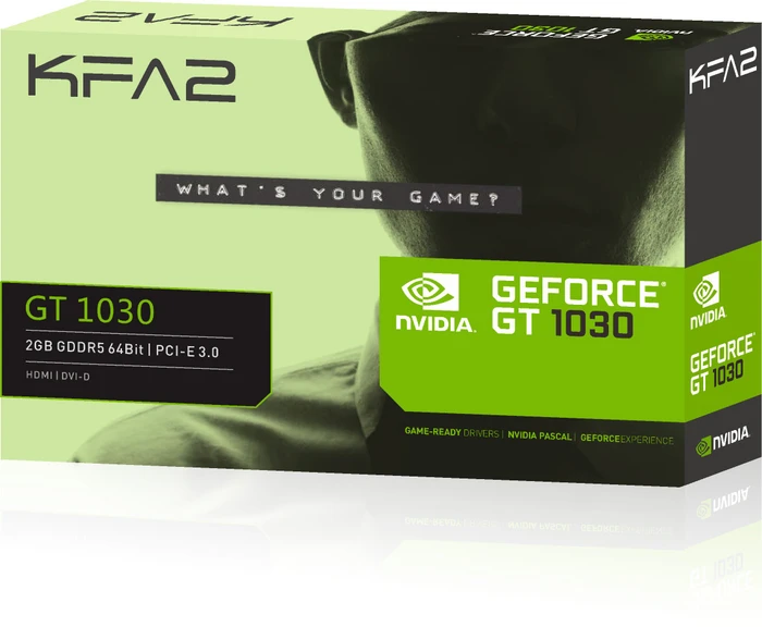 KFA2 GeForce GT 1030, 2GB GDDR5, DVI, HDMI