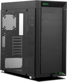 Nanoxia CoolForce 1 Basic schwarz, Glasfenster, schallgedämmt
