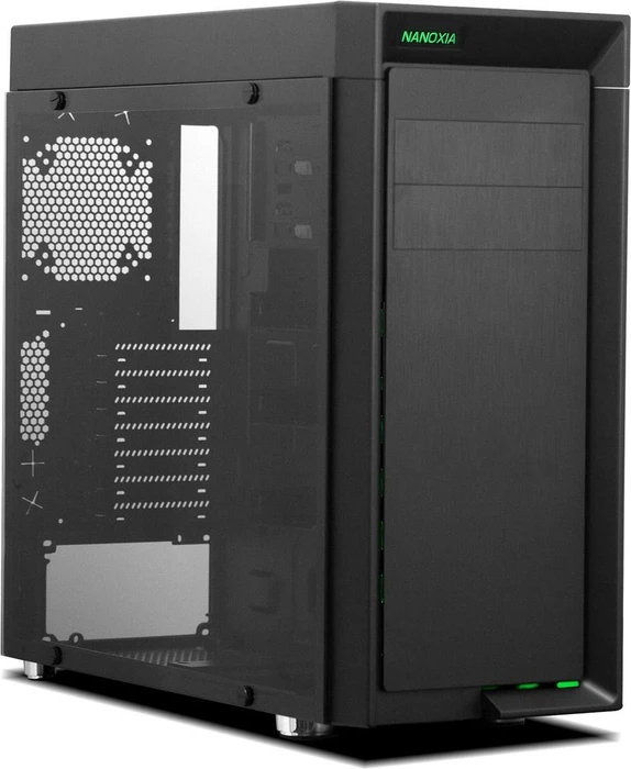 Nanoxia CoolForce 1 Basic schwarz, Glasfenster, schallgedämmt
